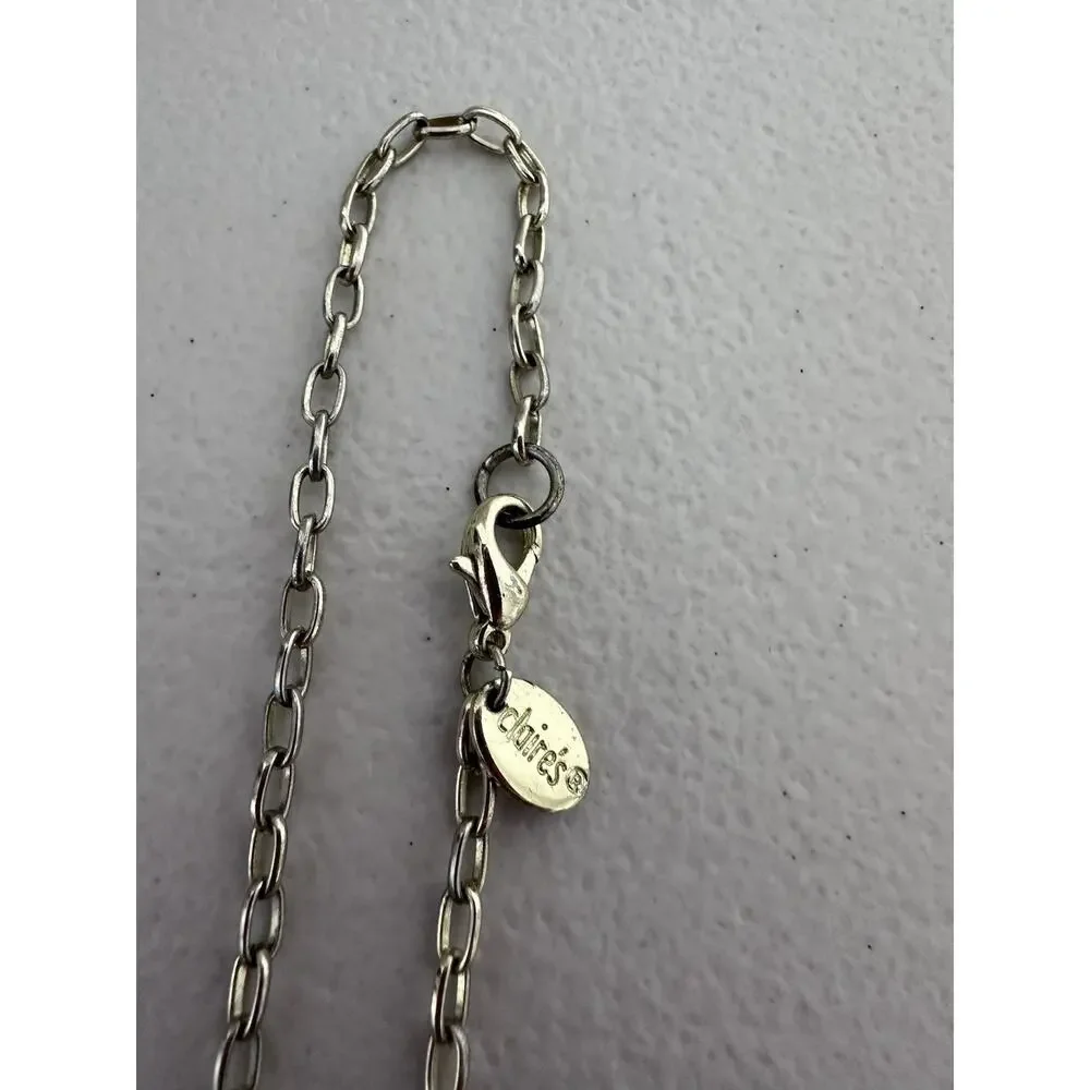 Vintage Claire's Articulated Gold Tone Whitewash 19